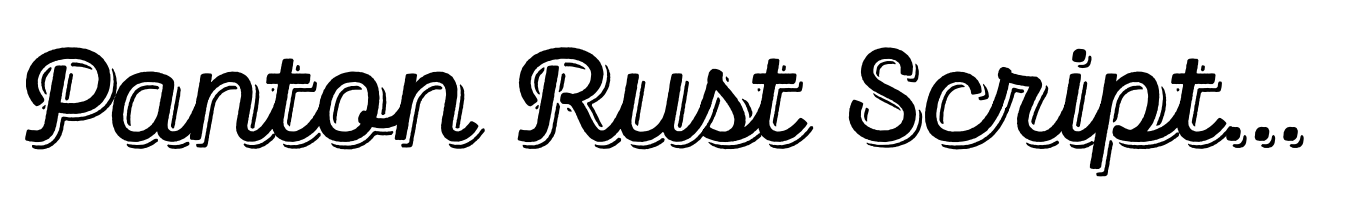 Panton Rust Script Semi Bold Base Shadow