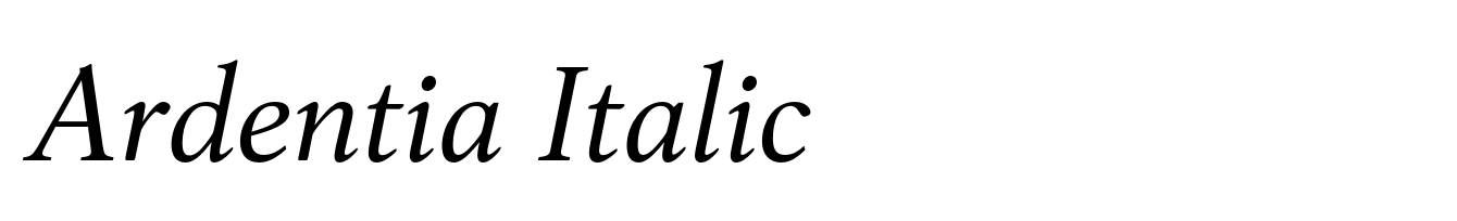 Ardentia Italic