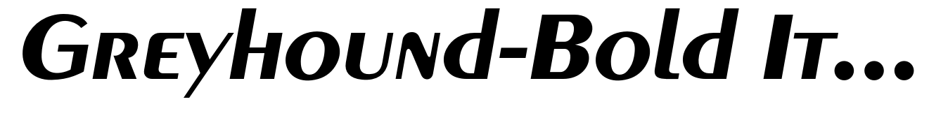 Greyhound-Bold Italic