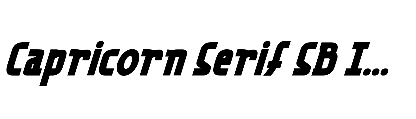 Capricorn Serif SB Italic