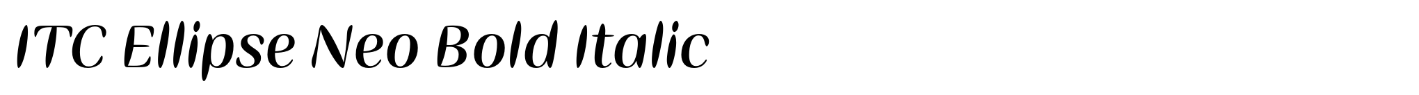 ITC Ellipse Neo Bold Italic image
