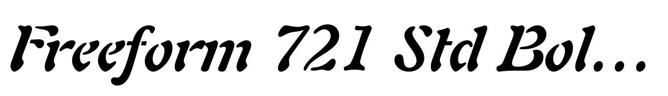 Freeform 721 Std Bold Italic