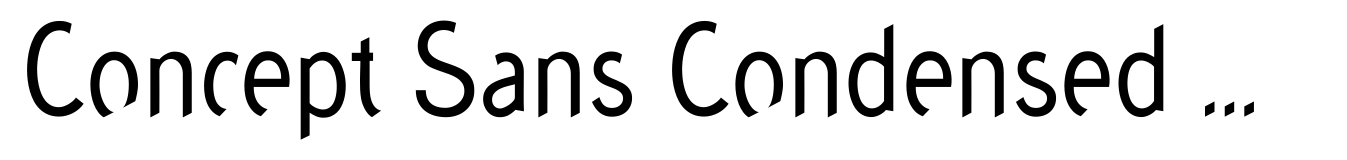 Concept Sans Condensed Regular