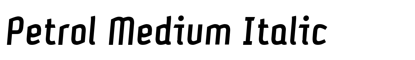 Petrol Medium Italic