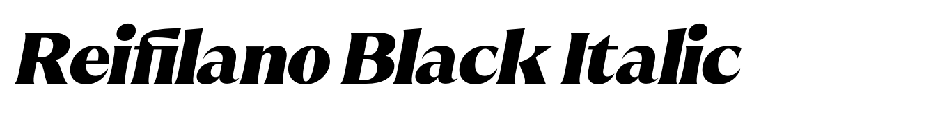 Reifilano Black Italic