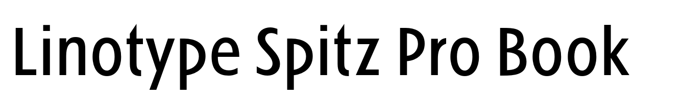 Linotype Spitz Pro Book