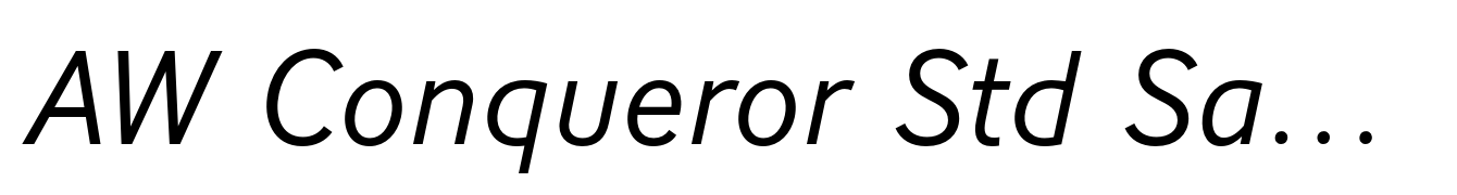 AW Conqueror Std Sans Italic