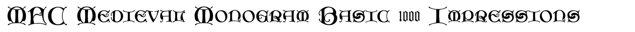 MFC Medieval Monogram Basic 1000 Impressions image