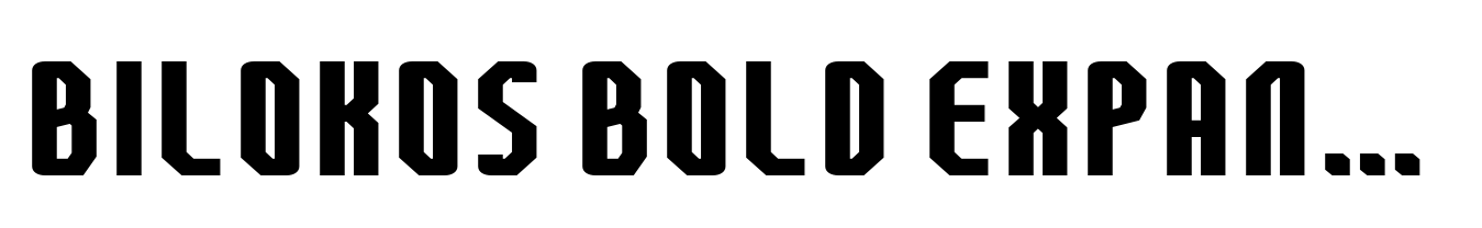 Bilokos Bold Expanded