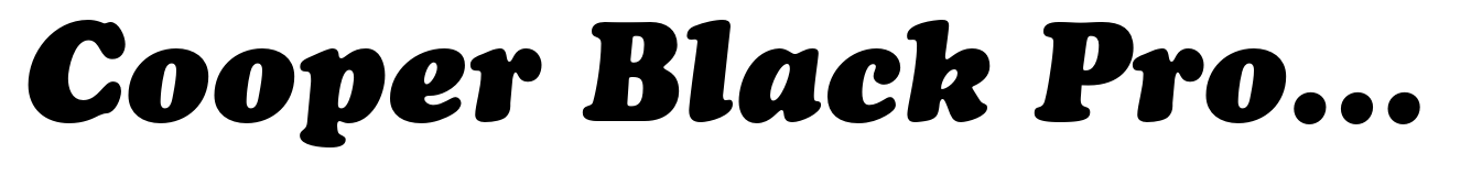 Cooper Black Pro Italic