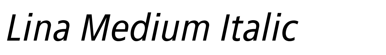 Lina Medium Italic