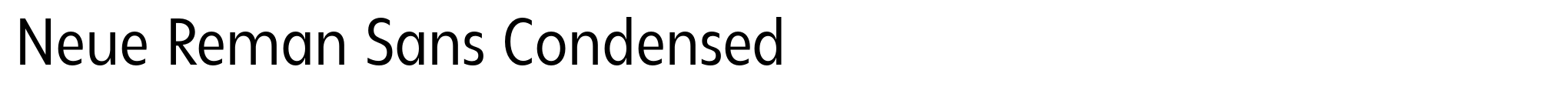 Neue Reman Sans Condensed image