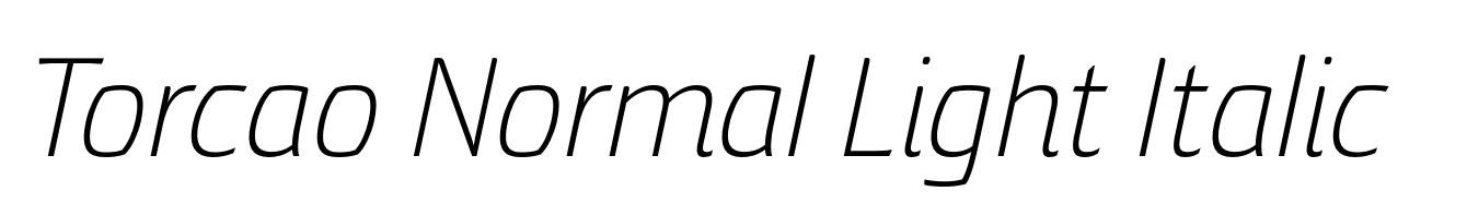 Torcao Normal Light Italic