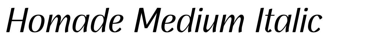 Homade Medium Italic