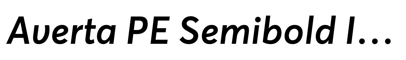 Averta PE Semibold Italic