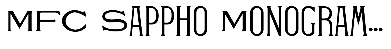 MFC Sappho Monogram Solid 1000 Impressions