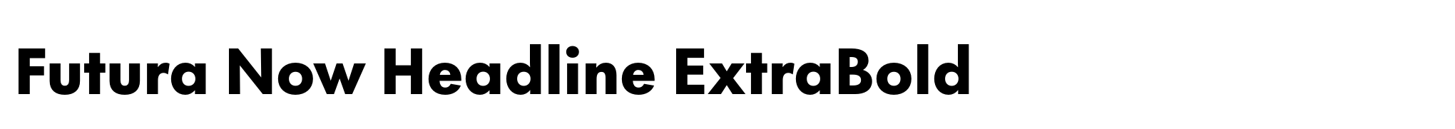 Futura Now Headline ExtraBold image