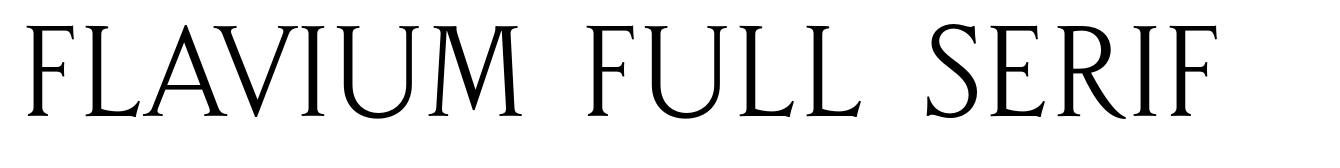 Flavium Full Serif