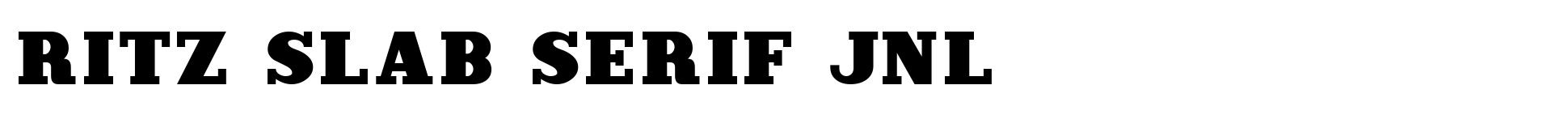 Ritz Slab Serif JNL