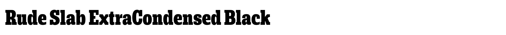 Rude Slab ExtraCondensed Black image
