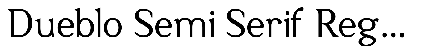 Dueblo Semi Serif Regular