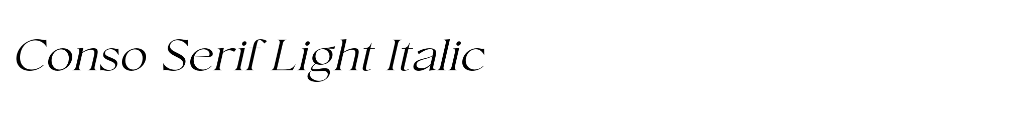 Conso Serif Light Italic image