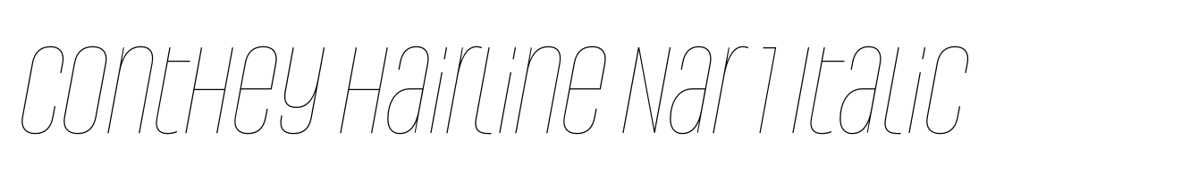 Conthey Hairline Nar 1 Italic