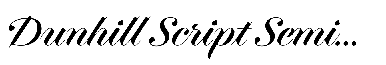 Dunhill Script Semibold
