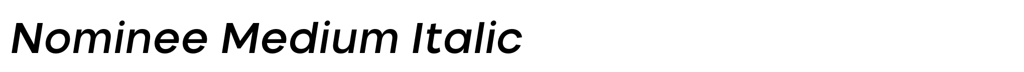 Nominee Medium Italic image