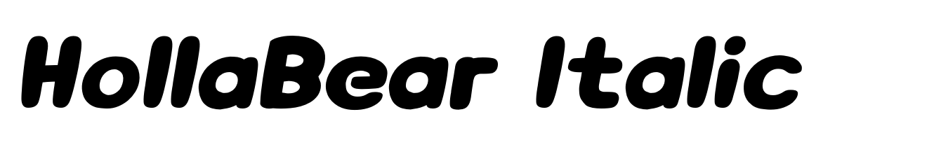 HollaBear Italic
