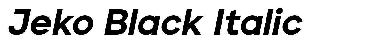 Jeko Black Italic