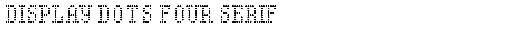 Display Dots Four Serif
