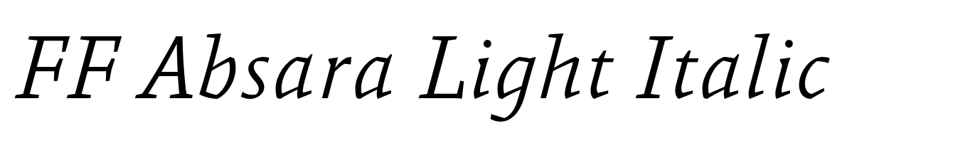 FF Absara Light Italic