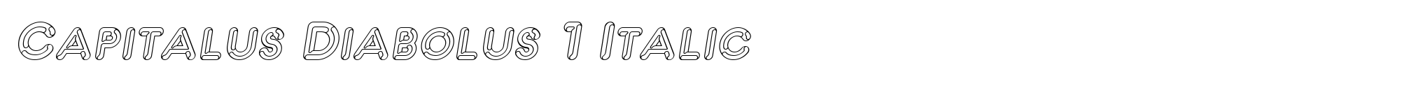 Capitalus Diabolus 1 Italic image