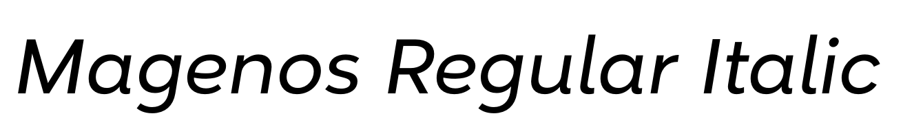 Magenos Regular Italic