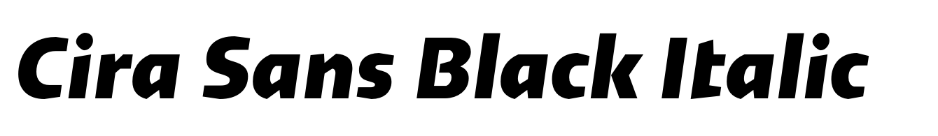 Cira Sans Black Italic