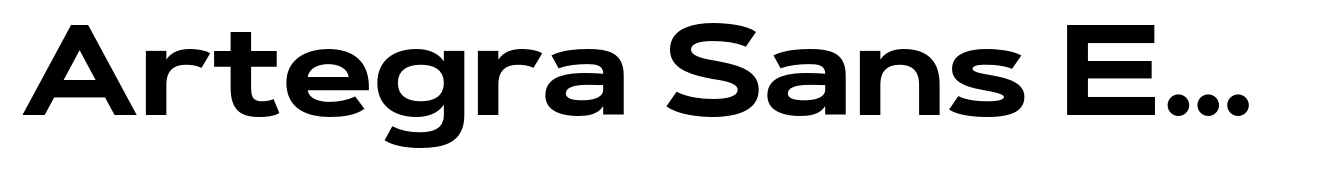 Artegra Sans Extended Bold