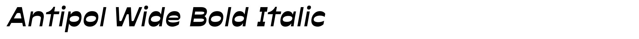 Antipol Wide Bold Italic image