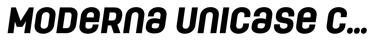 Moderna Unicase Condensed Black Italic