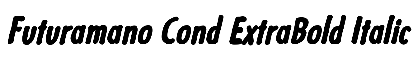 Futuramano Cond ExtraBold Italic