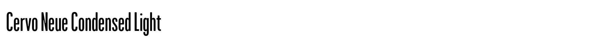 Cervo Neue Condensed Light image