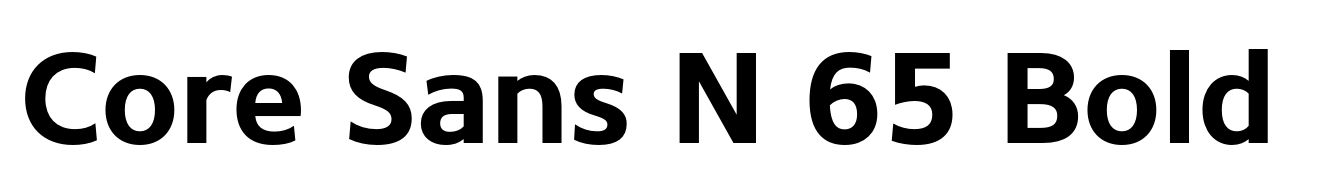 Core Sans N 65 Bold