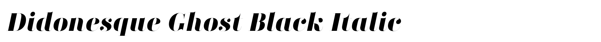 Didonesque Ghost Black Italic image