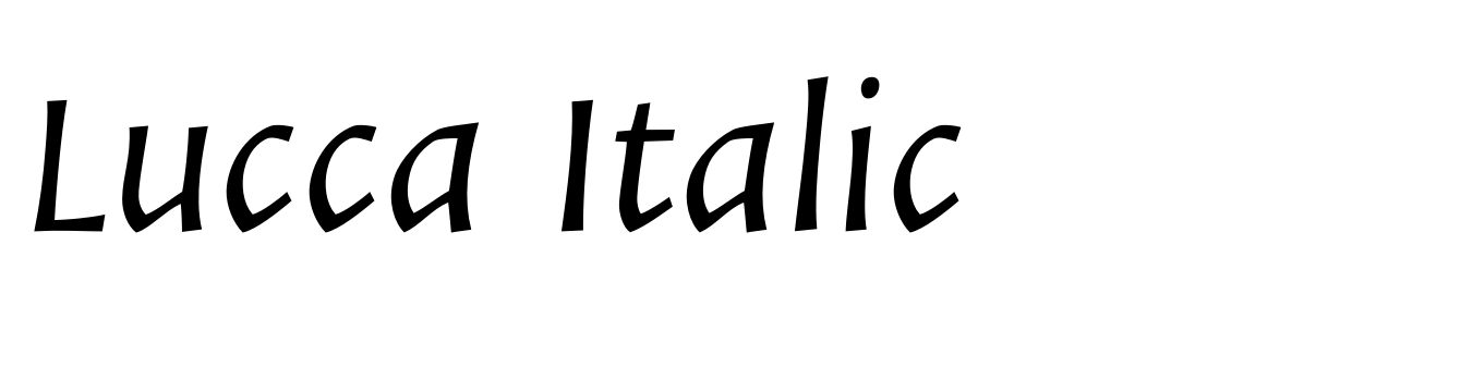 Lucca Italic