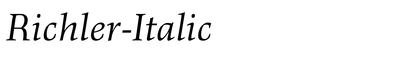 Richler-Italic