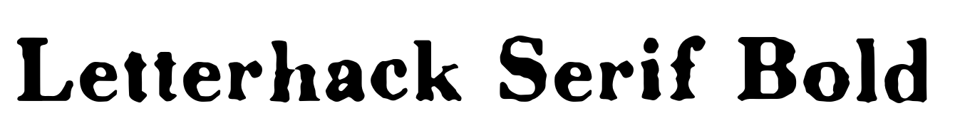 Letterhack Serif Bold
