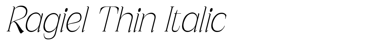 Ragiel Thin Italic