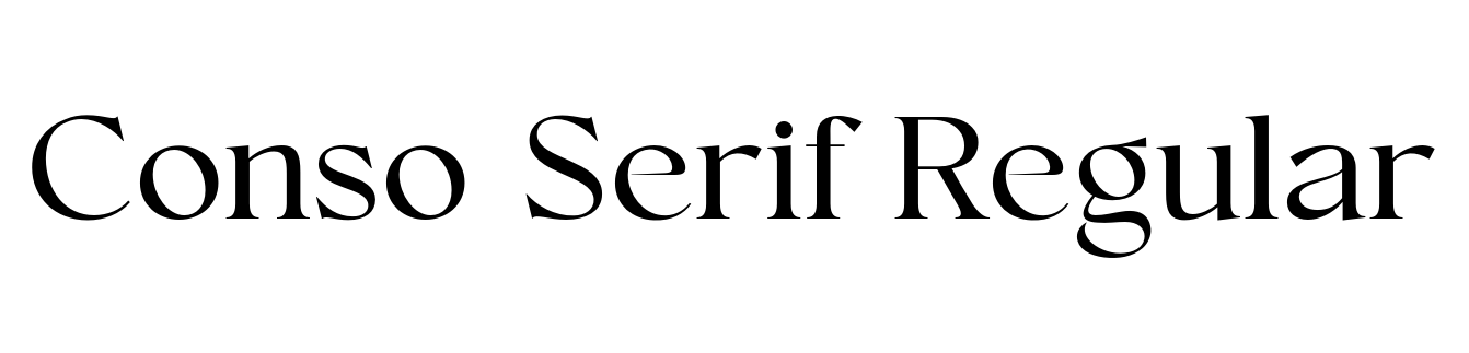 Conso Serif Regular