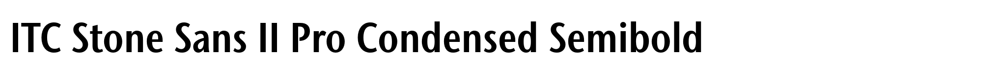 ITC Stone Sans II Pro Condensed Semibold image