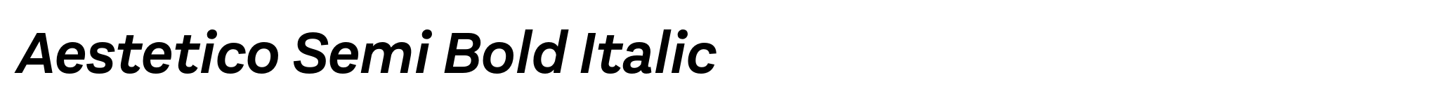 Aestetico Semi Bold Italic image